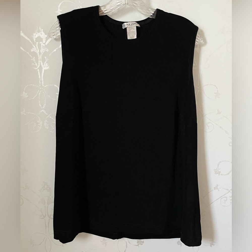 Fun, bouncy, black, sexy blouse, size 1X by Jillian Jones